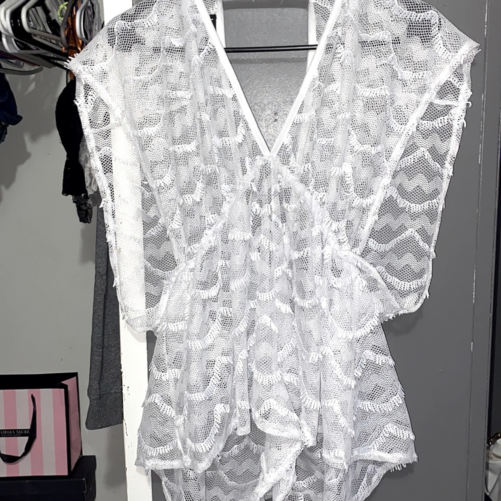 Cute White Bathing Suit Cover